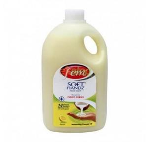 Fem Soft Handz Hand Wash Liquid, 5 Ltr (Lemon)